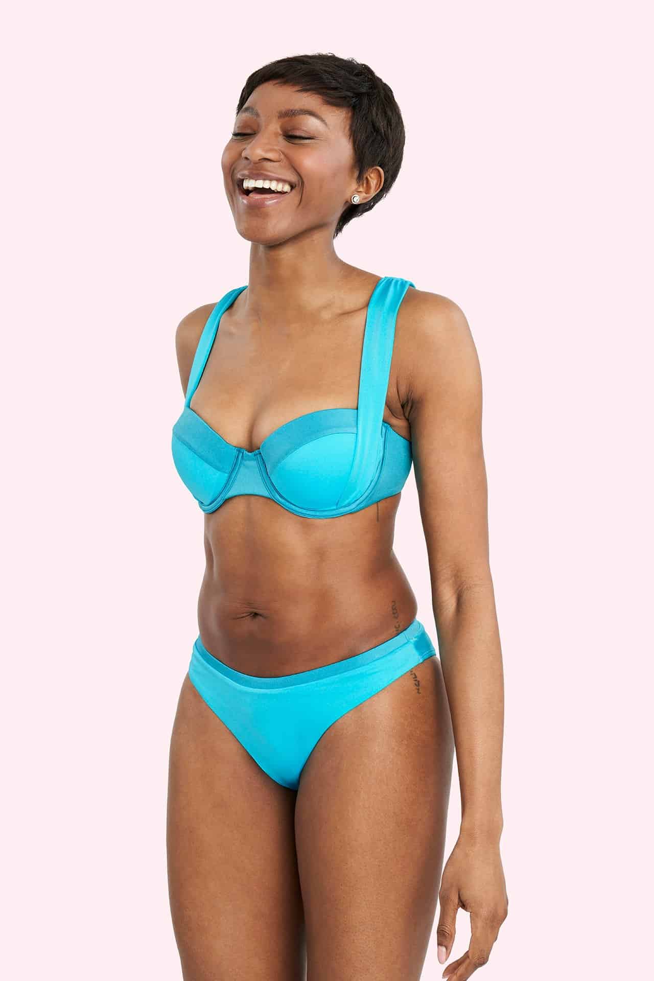 Aria High Waisted Bikini Bottoms