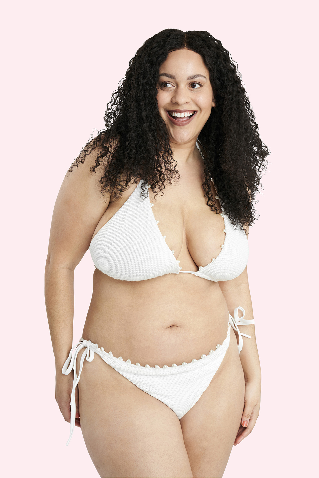 Luna Crochet Pearl Bikini Top